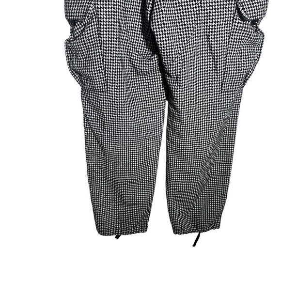 Stussy Black and White Houndstooth Print Cargo Pants W32 - Picture 6 of 10